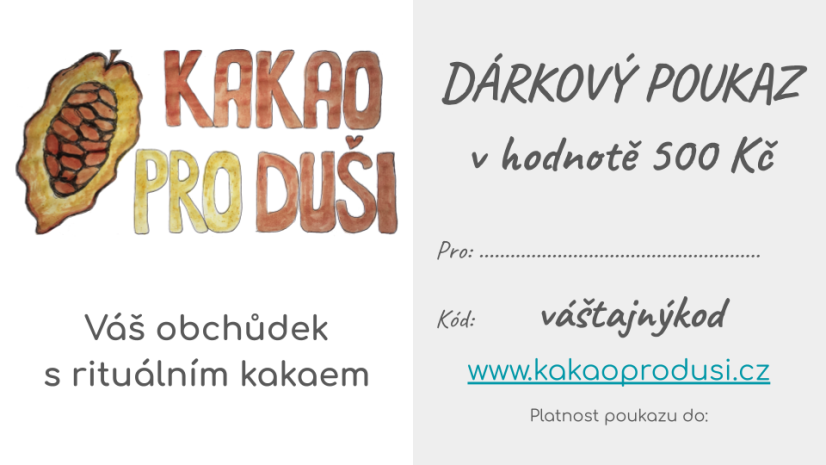 Dárkový poukaz 500 Kč